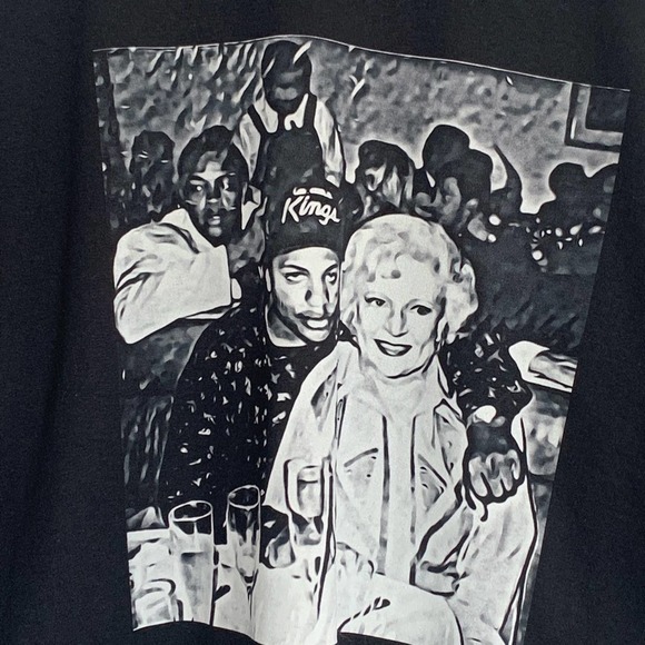 MENS BETTY EASY TV RAP PHOTO MASH STREETWEAR SHIRT SIZE LARGE NEW - Picture 1 of 3